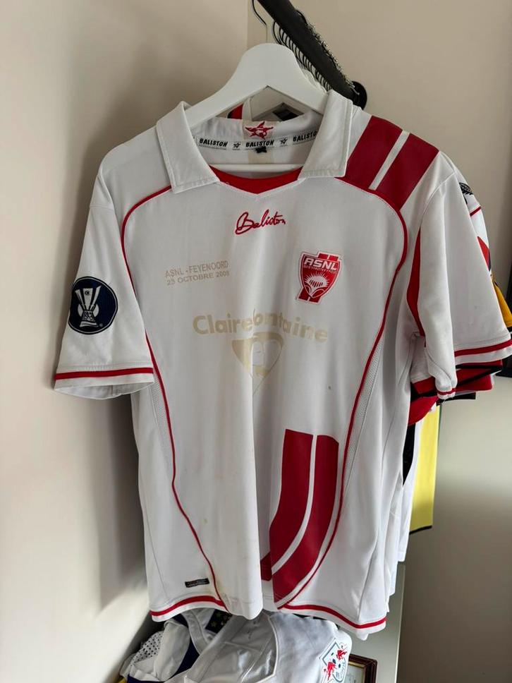 Matchworn Uefa Cup shirt Nancy - Feyenoord, Sport en Fitness, Voetbal, Zo goed als nieuw, Shirt, Maat XL, Ophalen of Verzenden