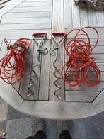 Honden vastzetlijnen 2x met beugels, Ophalen of Verzenden, Gebruikt, Hondenriem