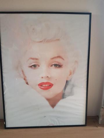 Poster in glas "Marilyn Monroe"  beschikbaar voor biedingen