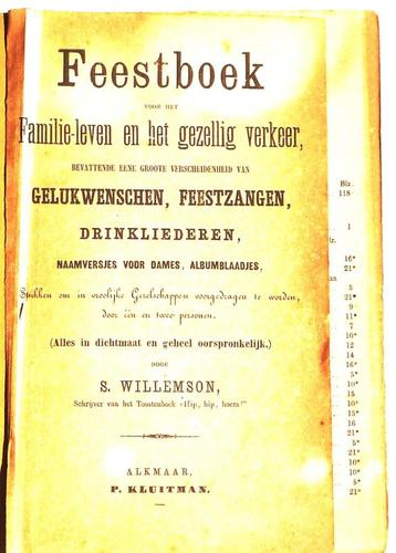 Feestboek voor het Familie-leven, Willemson ca 1885? beschikbaar voor biedingen