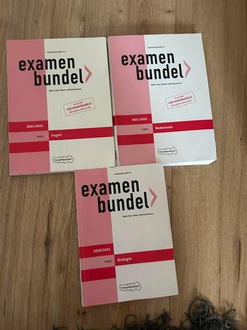 Examenbundel VWO: biologie, natuurkunde, Nederlands, Engels beschikbaar voor biedingen
