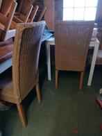 6 Eetkamerstoelen (aantal met weer in de zitting), Ophalen, Gebruikt, Bruin, Vijf, Zes of meer stoelen