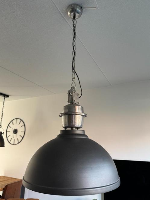 industrieel hanglamp, Huis en Inrichting, Lampen | Hanglampen, Zo goed als nieuw, 75 cm of meer, Metaal, Ophalen