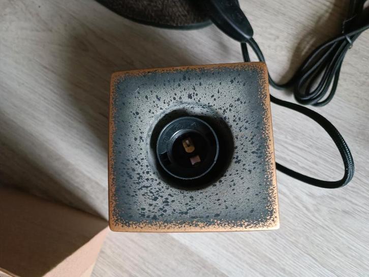 tafellamp led tafel lamp met voet vierkant 10 cm beton, Huis en Inrichting, Lampen | Tafellampen, Nieuw, Minder dan 50 cm, Ophalen of Verzenden