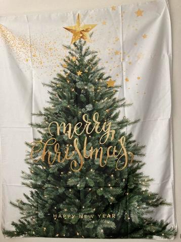 Doek kerstboom kerstster Merry Christmas 72x92cm Nieuw engel beschikbaar voor biedingen