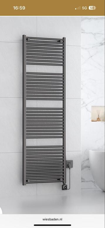 Wiesbaden electrische Radiator  gun metal- Nieuw in doos! beschikbaar voor biedingen