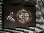 Canvas leeuw, Minder dan 50 cm, 50 tot 75 cm, Ophalen of Verzenden, Zo goed als nieuw