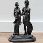 houten beeldje van Afrikaans echtpaar, Antiek en Kunst, Ophalen of Verzenden