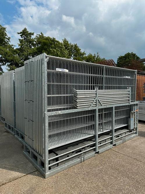 Bouwhekken - Verhuur, Tuin en Terras, Tuinhekken en Hekwerk, Zo goed als nieuw, IJzer, Ophalen of Verzenden