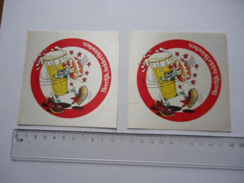 sticker oud Heerlijk Helder HEINEKEN strip glas Haasteren ?, Verzamelen, Stickers, Zo goed als nieuw, Bedrijf of Vereniging, Verzenden