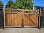 Tuinpoort hardhout Bankirai (300*180cm), Tuin en Terras, Tuinpoorten, Ophalen, Gebruikt, 150 tot 200 cm, Hout
