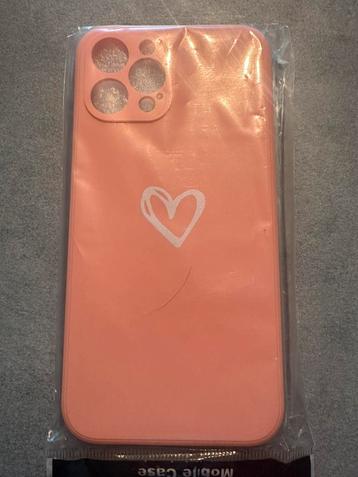 Roze iPhone 12 Pro Max Hoesje met Hart beschikbaar voor biedingen