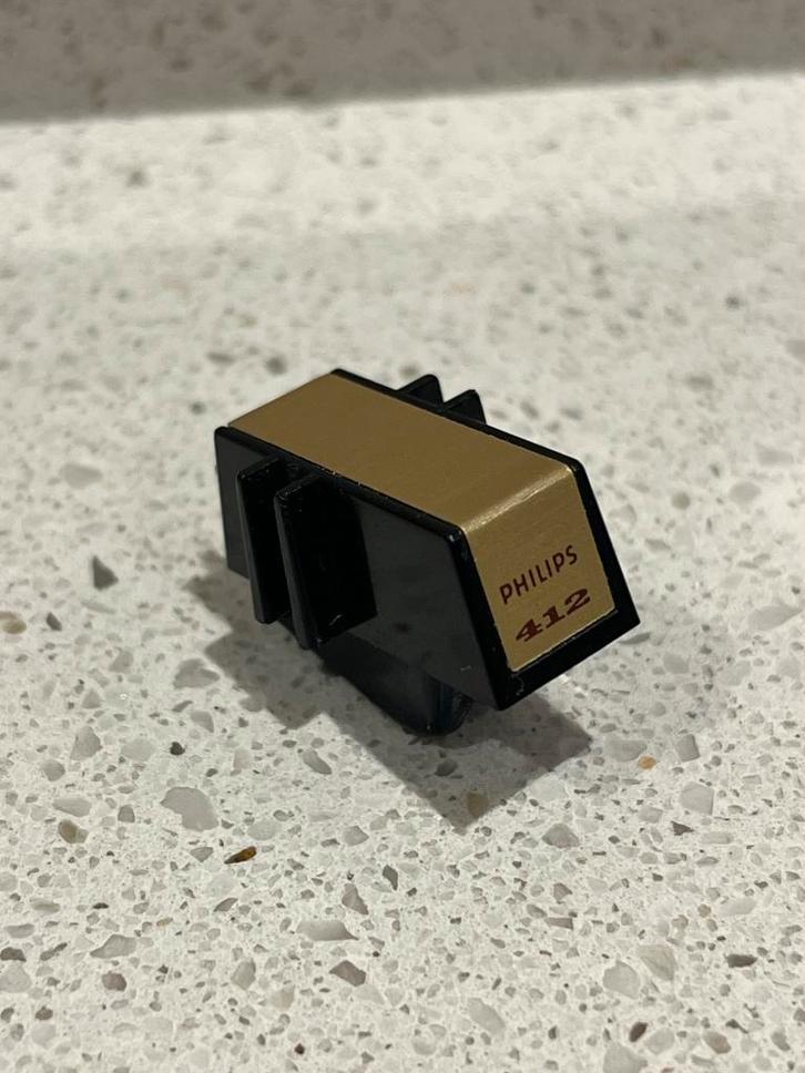 Te koop: vintage Philips GP 412 Mark II element platenspeler, Audio, Tv en Foto, Platenspelers, Zo goed als nieuw, Philips, Ophalen of Verzenden