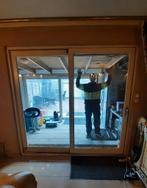 Hardhouten kozijn schuifpui dubbel glas hr+driepuntssluiting, Doe-het-zelf en Verbouw, Kozijnen en Schuifpuien, Ophalen of Verzenden