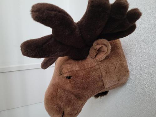 Wanddecoratie: Pluchen Eland kop bruin, Kinderen en Baby's, Kinderkamer | Inrichting en Decoratie, Zo goed als nieuw, Wanddecoratie