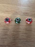 Pandora Bedels Groen of Rood kerstcadeau, Sieraden, Tassen en Uiterlijk, Bedels, Glas of Kristal, Pandora, Ophalen of Verzenden