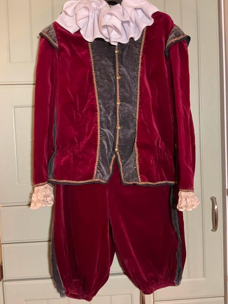 Prachtig vintage fluweel Pietenpak met prachtige details, Diversen, Sinterklaas, Gebruikt, Ophalen of Verzenden