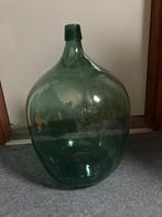 Grote glazen fles -decoratie, Huis en Inrichting, Woonaccessoires | Vazen, Groen, Glas, Zo goed als nieuw, 50 tot 75 cm