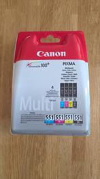 Canon CLI 551 inkt multipack kleur nieuw origineel Canon, Computers en Software, Printerbenodigdheden, Ophalen of Verzenden, Nieuw