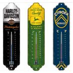 Harley Davidson Born to ride reclame thermometer van metaal, Ophalen of Verzenden, Nieuw, Auto's