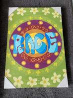 Schilderij me gusta hippie bloemen flower peace vrede love, Ophalen