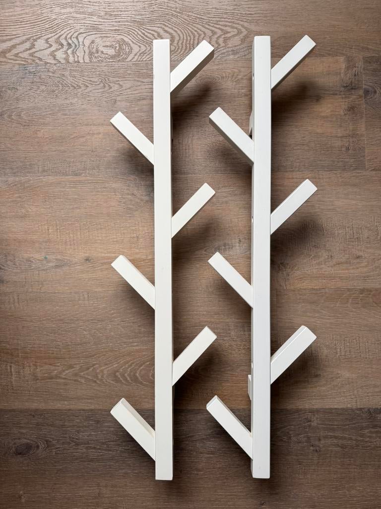 Ikea Tjusig. Kapstok. Wit. 78 cm, Wandkapstok, Gebruikt, Ophalen of Verzenden, Minder dan 100 cm