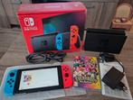Nintendo Switch met Doos en Spel, Spelcomputers en Games, Switch 2019 Upgrade, Met games, Met 2 controllers, Ophalen of Verzenden
