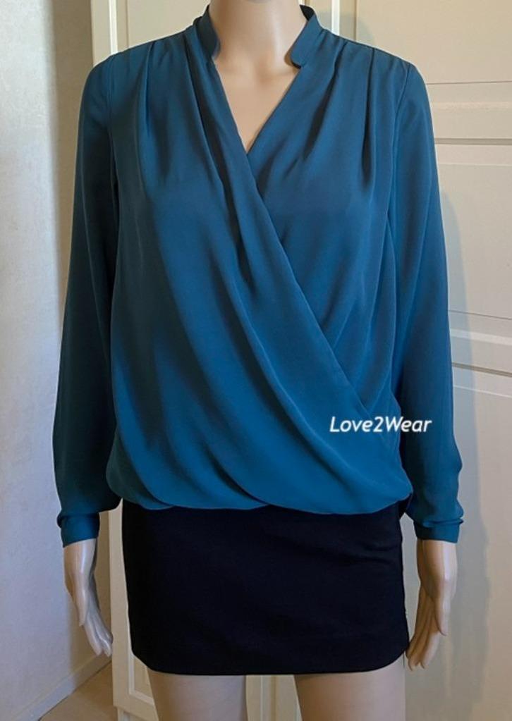 Top met overslag H&M, Kleding | Dames, Tops, Nieuw, Maat 34 (XS) of kleiner, Lange mouw, Ophalen of Verzenden