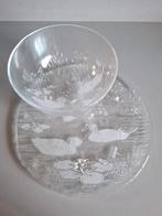 kristallen plateau en schaal - Walther Glas, Ophalen of Verzenden
