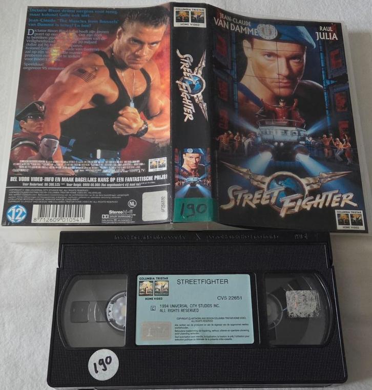 Van Damme Street Fighter VHS Actie/Martial-Arts, Cd's en Dvd's, VHS | Film, Zo goed als nieuw, Actie en Avontuur, Vanaf 16 jaar