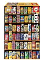 ZGAN puzzel 1000 Miniature Soda Cans blikjes 100% compleet!, Ophalen of Verzenden, 500 t/m 1500 stukjes, Zo goed als nieuw, Legpuzzel
