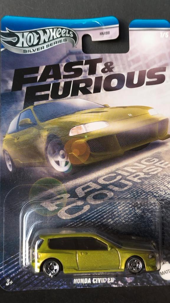 Honda Civic EG 1:64 3inch Hotwheels Fast Furious Pol, Hobby en Vrije tijd, Modelauto's | Overige schalen, Nieuw, Auto, Verzenden
