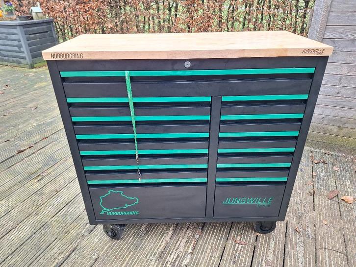 Gereedschapswagen Jungwille jw42XL, Doe-het-zelf en Verbouw, Gereedschapskisten, Nieuw, Gevuld, Ophalen