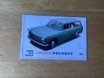 Peugeot 404 Break Familiale Statoncar Brochure - 1969, Ophalen of Verzenden, Gelezen, Peugeot