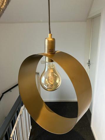 Hanglamp koperkleurig met LED lamp