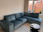 Blauwe Hoekbank - Zo Goed Als Nieuw, Huis en Inrichting, Banken | Bankstellen, Ophalen, 250 tot 300 cm, 100 tot 125 cm, Hoekbank