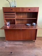 Vintage Deens Teak Secretaire - Mid Century Design, Ophalen, Gebruikt, 100 tot 150 cm, 100 tot 150 cm