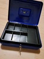 Geldkistje metaal met sleutel (K2), Ophalen of Verzenden, Gebruikt, Metaal of Blik, Overige thema's