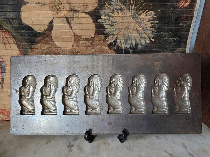 Oude chocolademal indiaan, Antiek en Kunst, Antiek | Keukenbenodigdheden, Ophalen of Verzenden