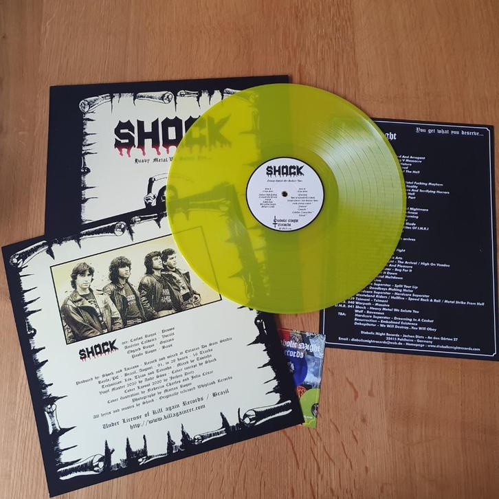 Shock - Heavy Metal We Salute You (DE2020) (NM/NM), Cd's en Dvd's, Vinyl | Hardrock en Metal, Zo goed als nieuw, Ophalen of Verzenden