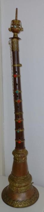 Gyaling, blaasinstrument, Tibetaanse Boeddhistische rituelen, Ophalen, Gebruikt, Overige typen