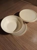 tupperware bewaarkommen 2 stuks & deksels, Ophalen of Verzenden, Zo goed als nieuw, Crème, Overige typen