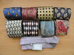 9 zijden stropdassen, Kleding | Heren, Stropdassen, Verzenden, Zo goed als nieuw, Overige kleuren, Met patroon