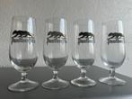 Panther pils ancien tulipe glas, Ophalen of Verzenden, Gebruikt, Glas of Glazen, Overige merken