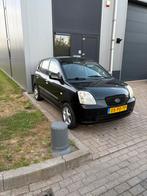 Kia Picanto 1.1 48KW 2004 Zwart, Auto's, 4 cilinders, Zwart, Origineel Nederlands, Handgeschakeld