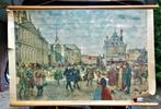 6 x schoolplaten dorps/platteland  gezichten  OPKNAPPERS, Ophalen of Verzenden, Stad- en Dorpsgezichten