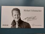 Mercedes promo kaart Michael Schumacher, Verzamelen, Automerken, Motoren en Formule 1, Ophalen of Verzenden, Formule 1, Zo goed als nieuw