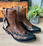 44 Heren cowboy laarzen western boots echt leder zwart bruin, Kleding | Heren, Schoenen, Nieuw, Old West USA, Ophalen of Verzenden