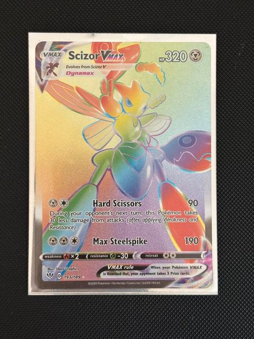 DAA 193	Scizor Rainbow, Hobby en Vrije tijd, Verzamelkaartspellen | Pokémon, Nieuw, Losse kaart, Ophalen of Verzenden