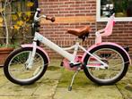Little Miss Meisjesfiets 18 inch Wit-Roze in goede staat, Fietsen en Brommers, Ophalen of Verzenden, Gebruikt, 18 inch, Little Miss